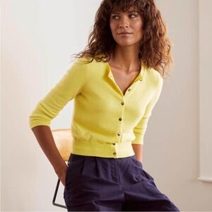 Boden Cashmere Cardigan Sweater Size 14